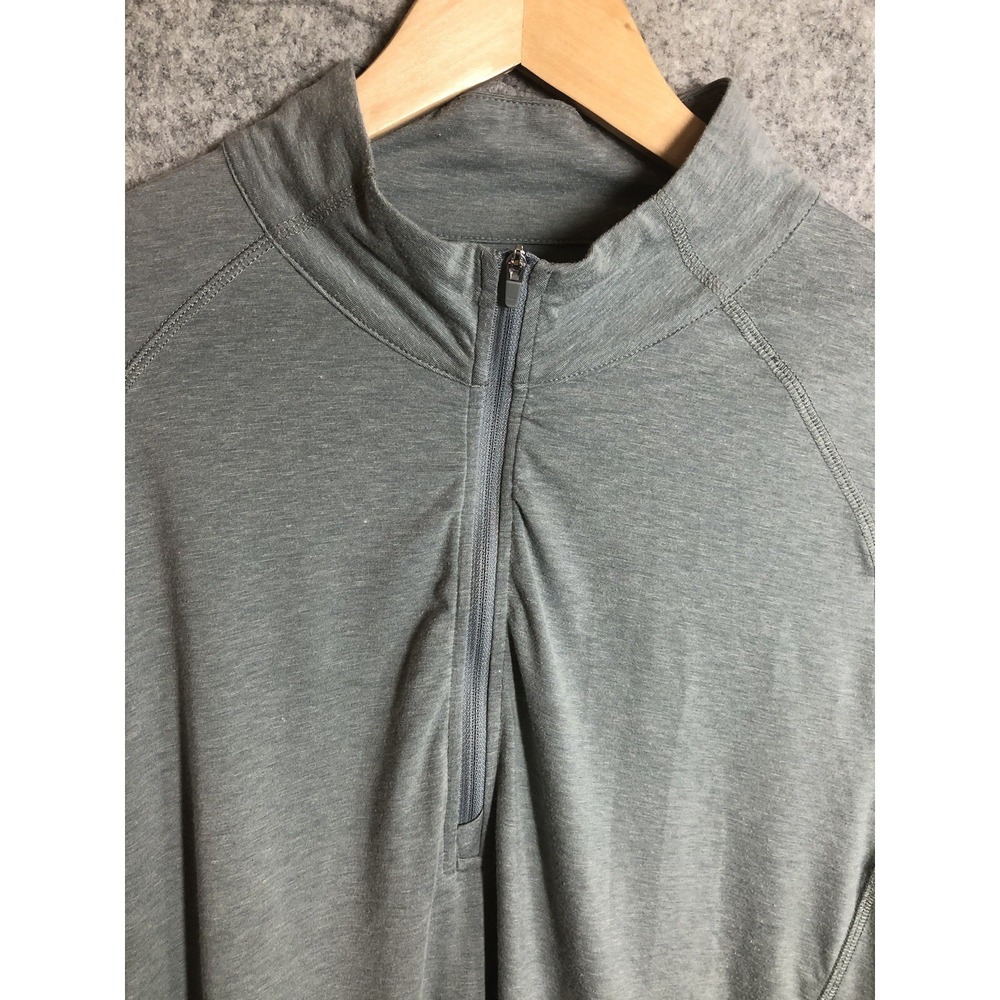 Travis Mathew Shirt Mens 2XL Gray 1/4 Zip Pullover Performance Stretch Golf